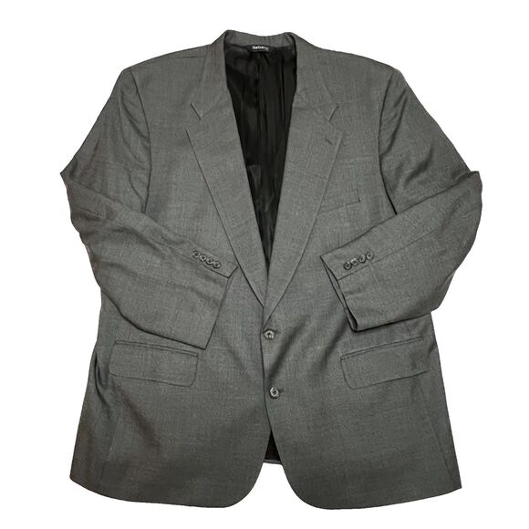 Vintage Burberrys Wool Blazer Men’s 46R | Gray Check Classic Fit Jacket - Picture 3 of 14